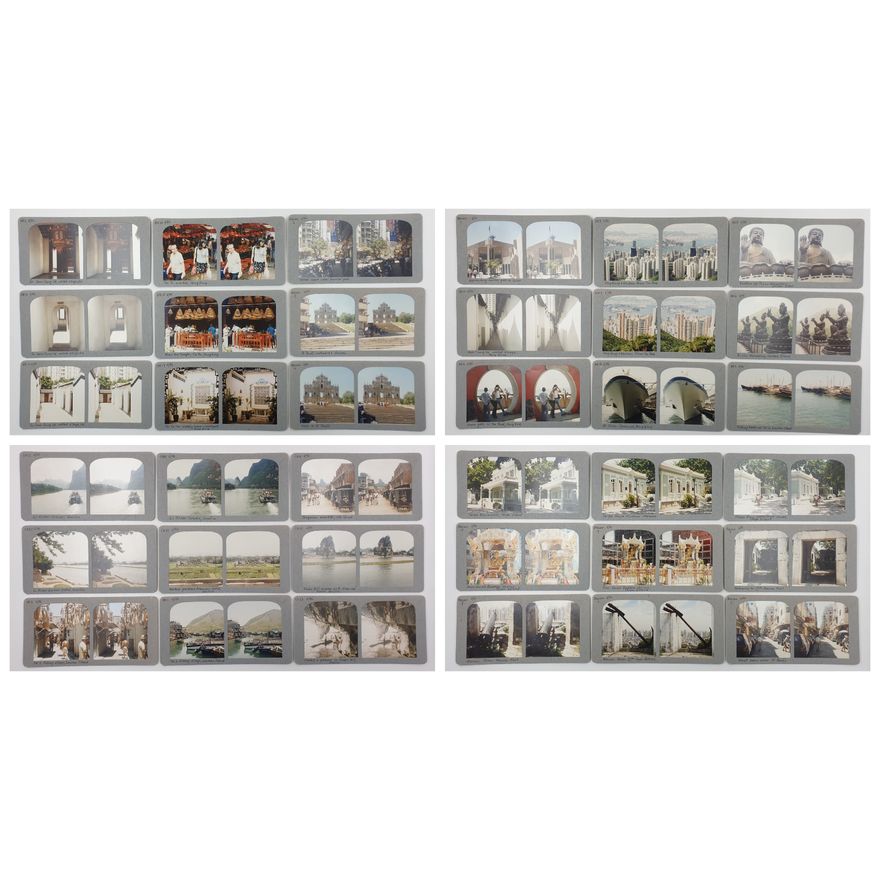 Stereograph Cards - China & Hong Kong (x36)