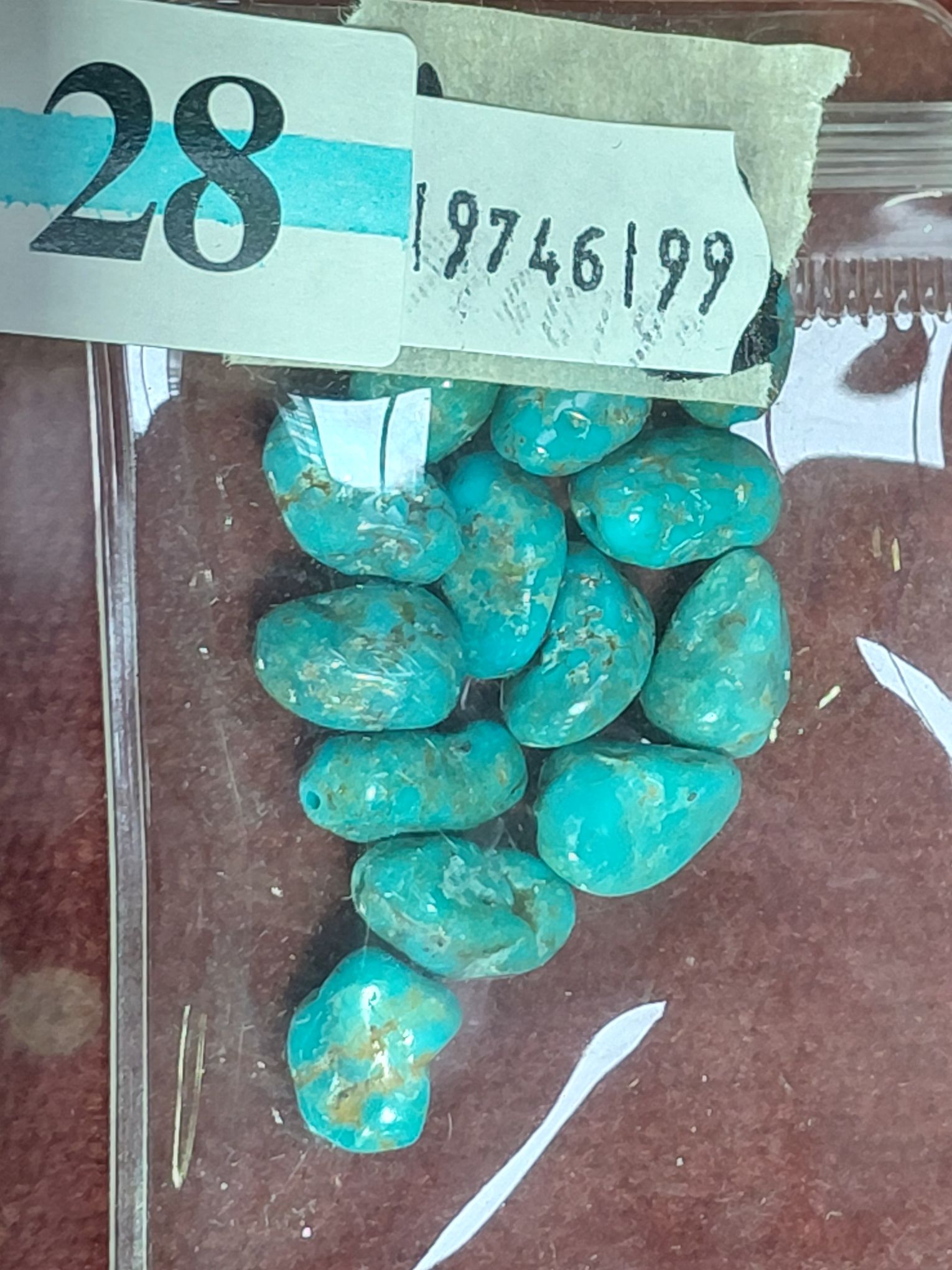 28 · TURQUOISE GEMSTONE BEADS