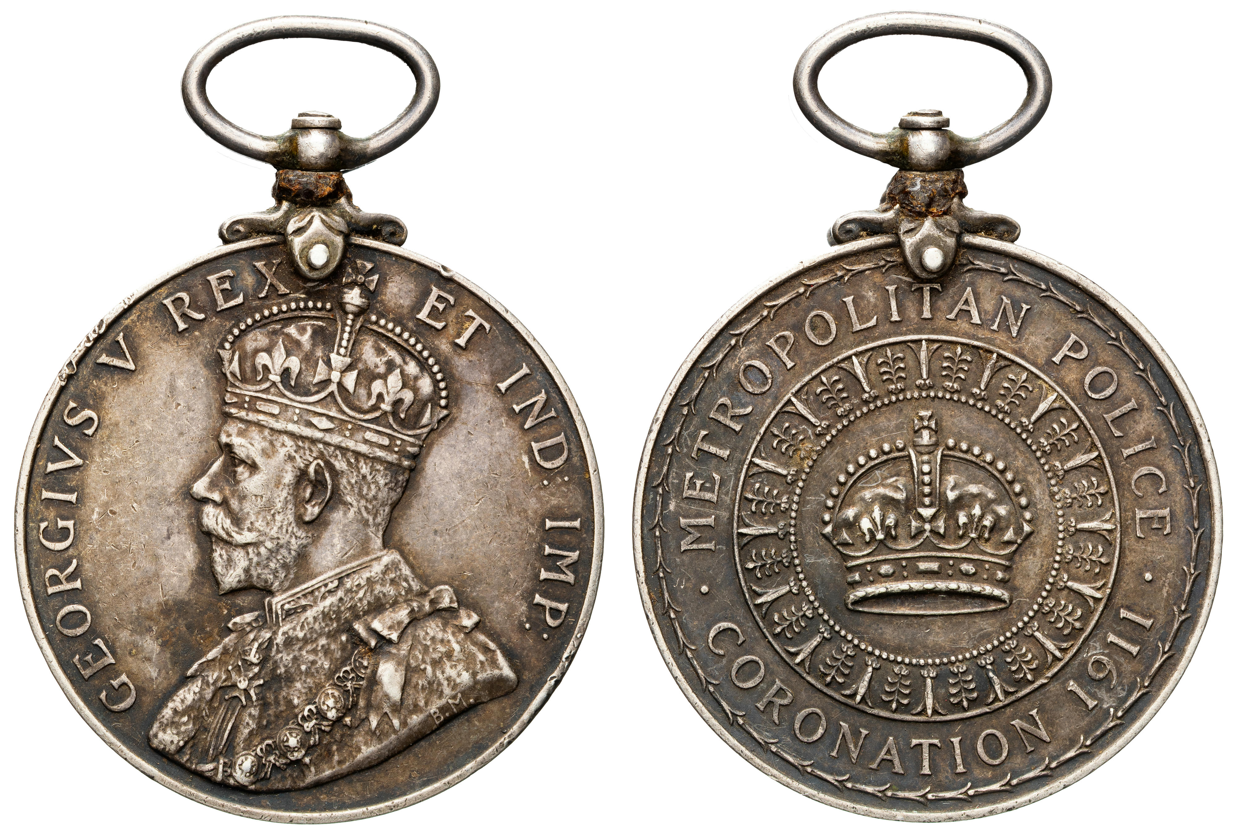 Great Britain, Metropolitan Police Coronation Medal, 1911, VF