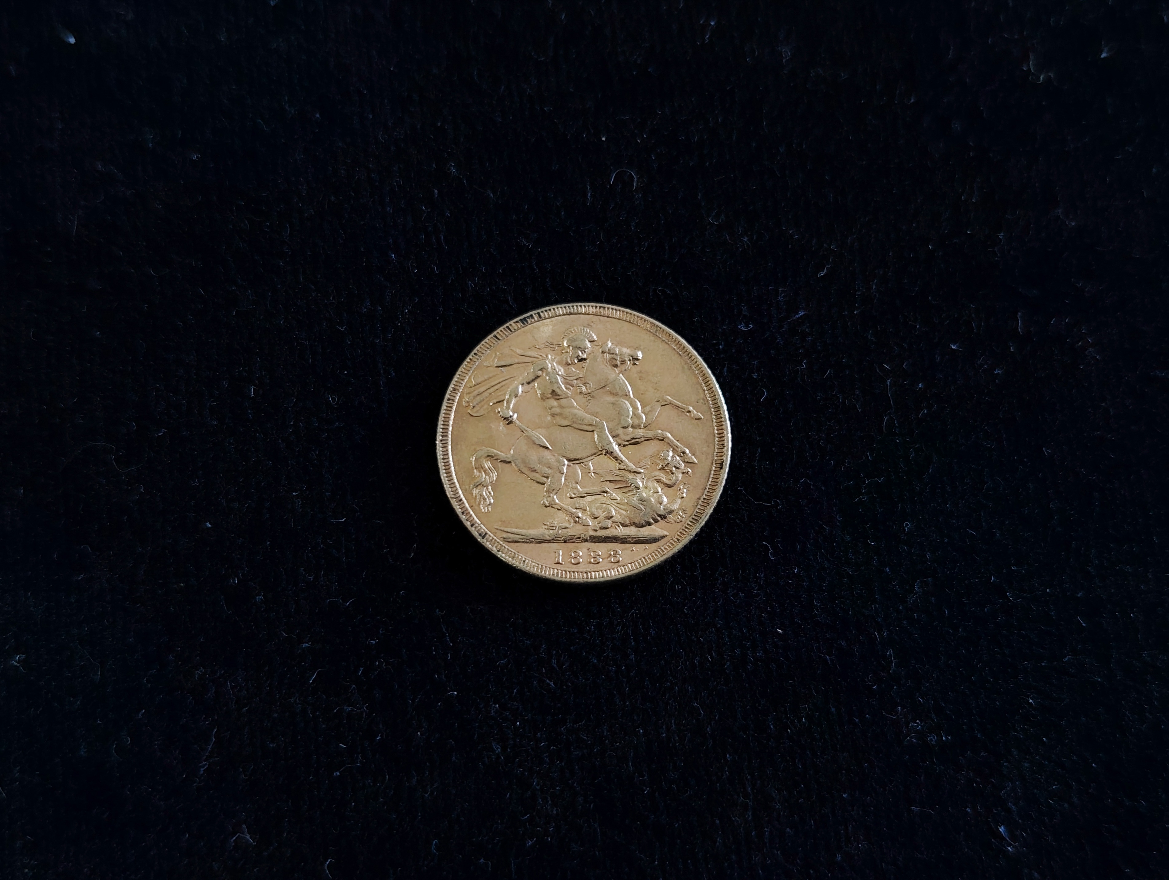 1888 Gold Sovereign — sold at auction in New Zealand for $1,400