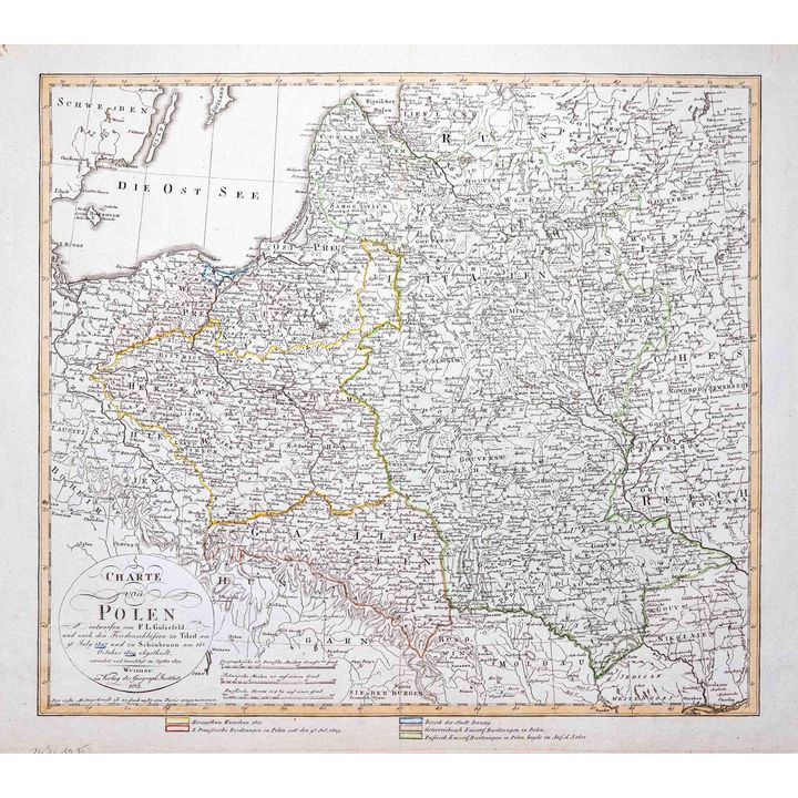 Franz Ludwig Güssefeld | Charte von Polen