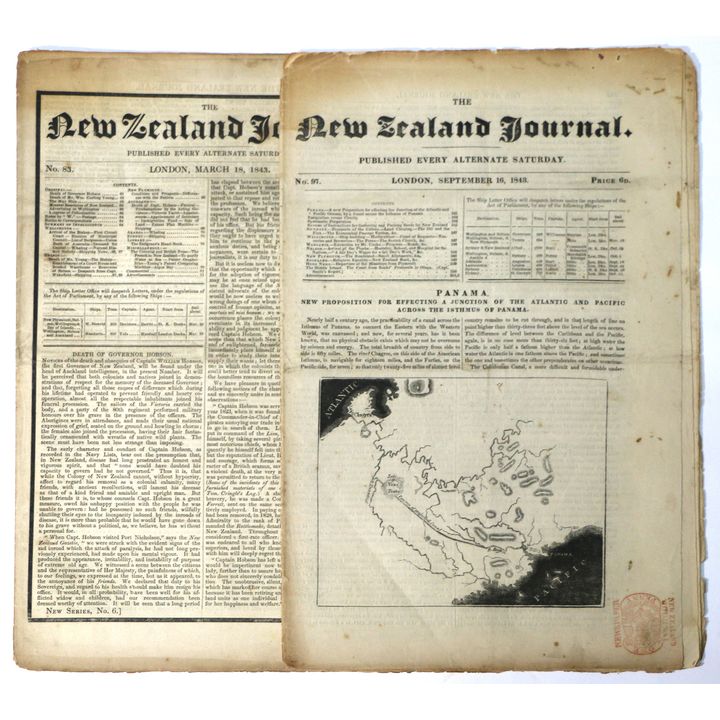 THE NEW ZEALAND JOURNAL  -  2 ISSUES