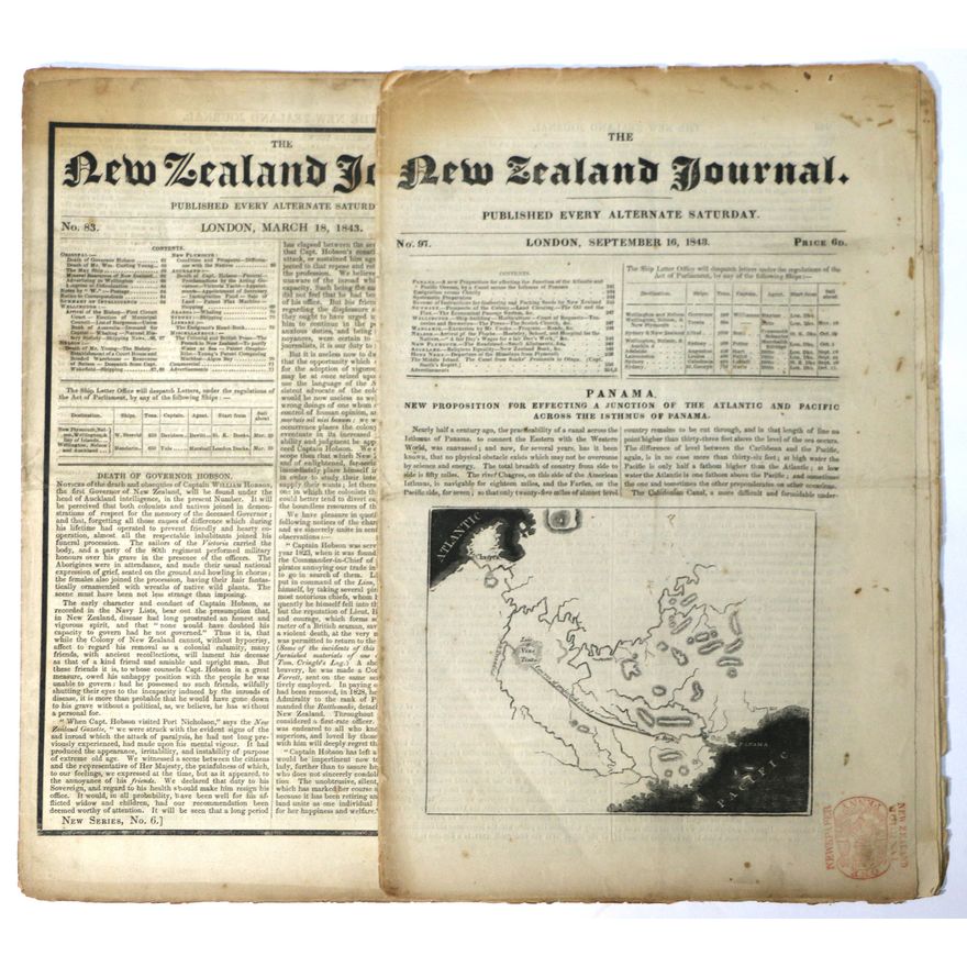 THE NEW ZEALAND JOURNAL  -  2 ISSUES