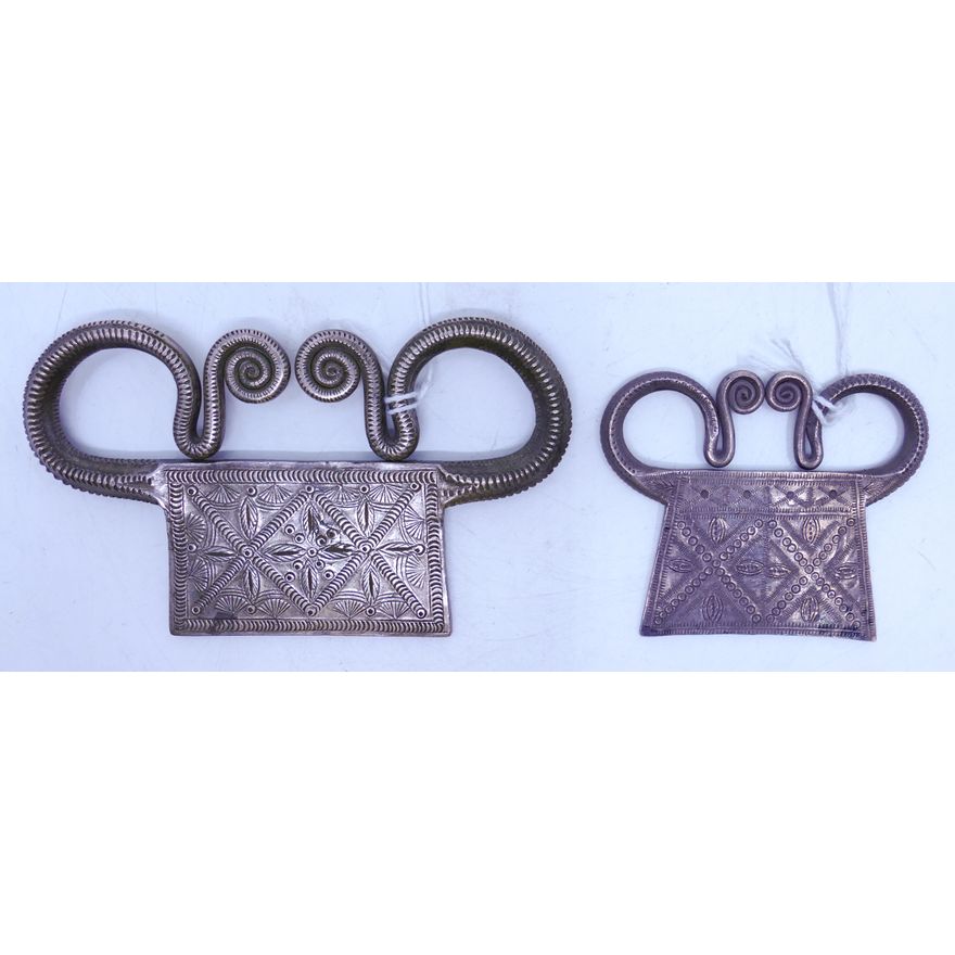 Box Miao Hmong Silver Soul or Spirit Locks 2pc