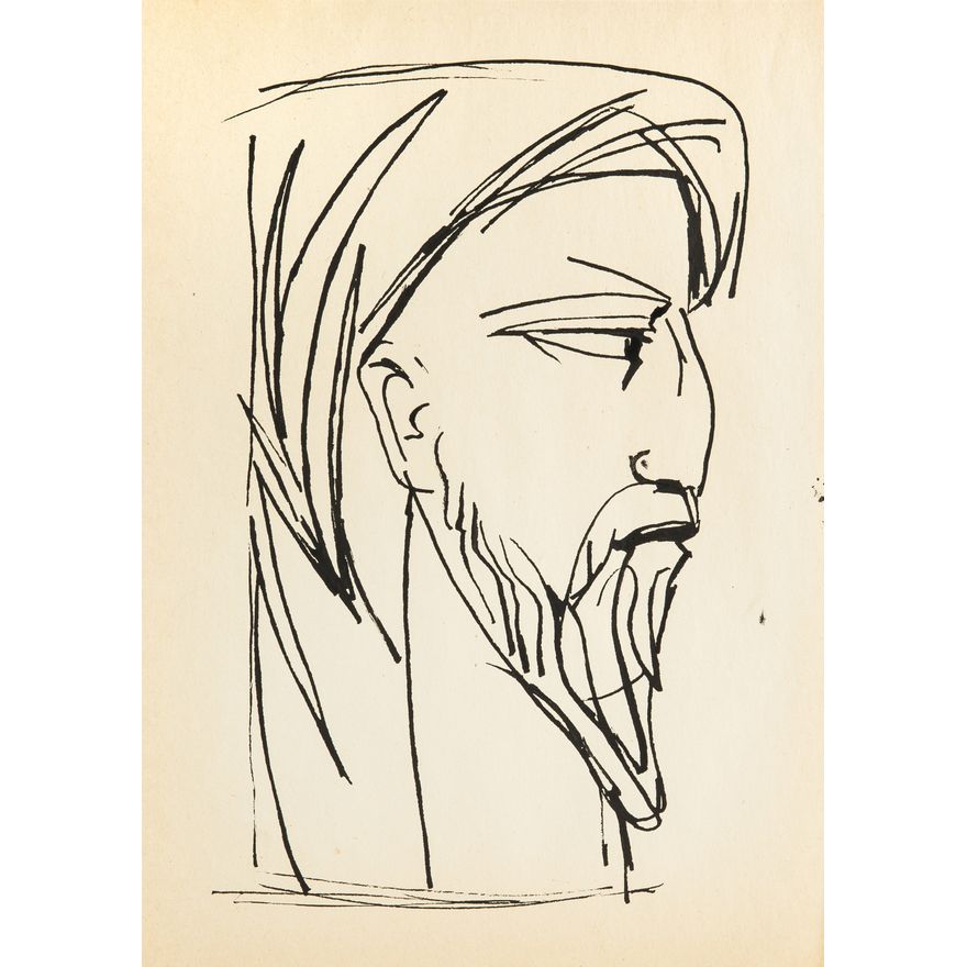 Roman Opałka | Portret mężczyzny, 1956 r.