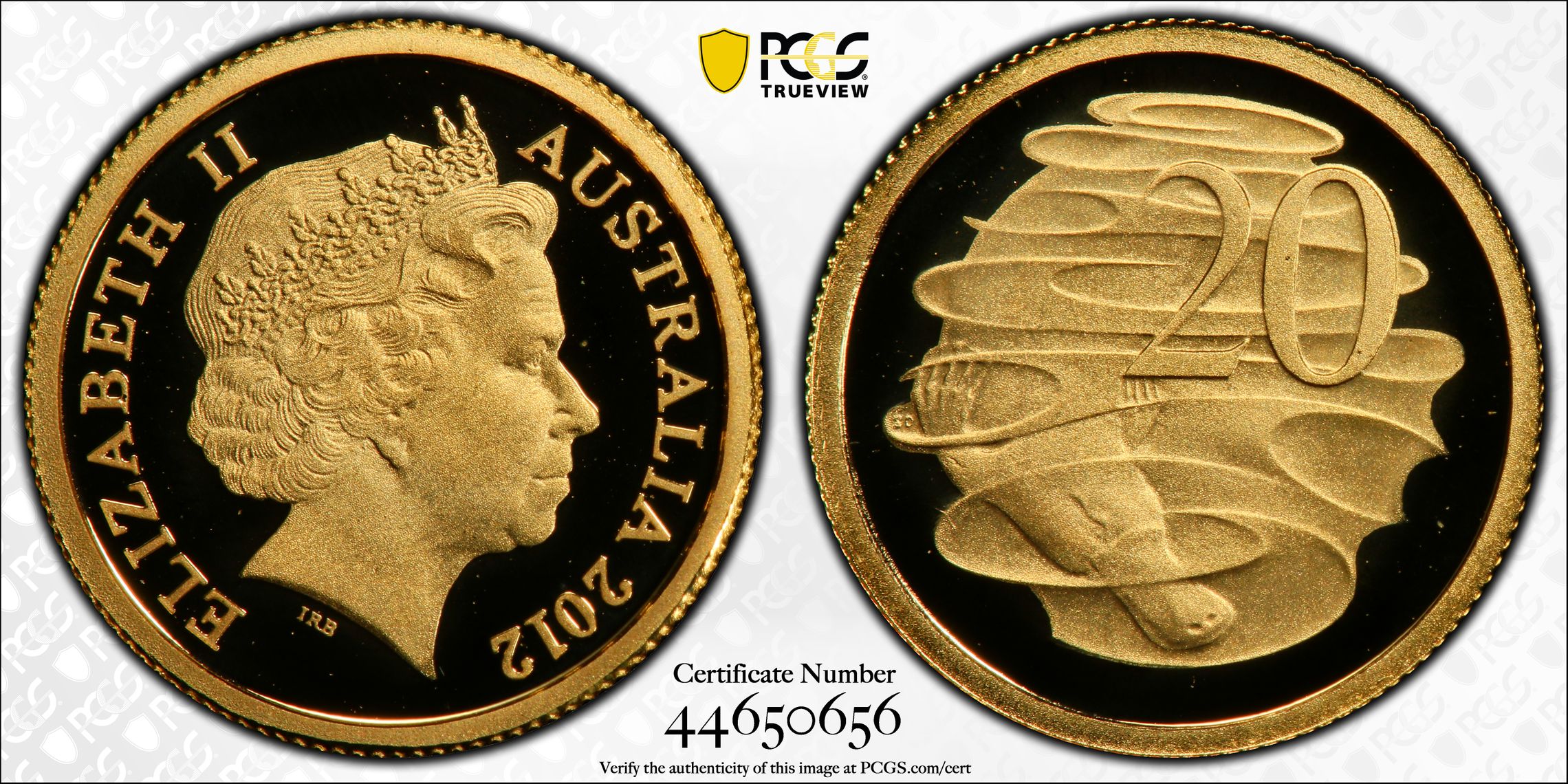 2012 Australia Twenty Cent, 20c Proof Platypus PCGS - PR70DCAM POP 8/0 -656
