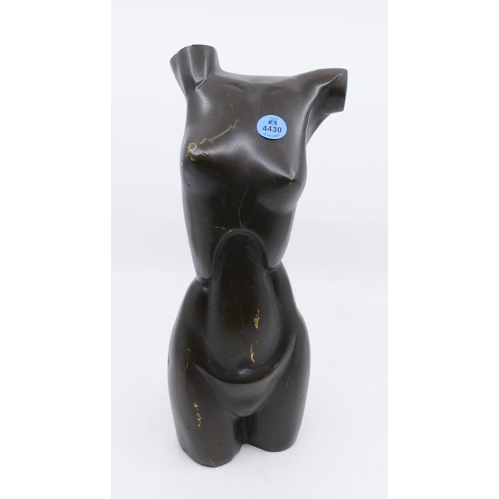 Modern Female Torso Bronze Sculpture 12'' - Some surface damage