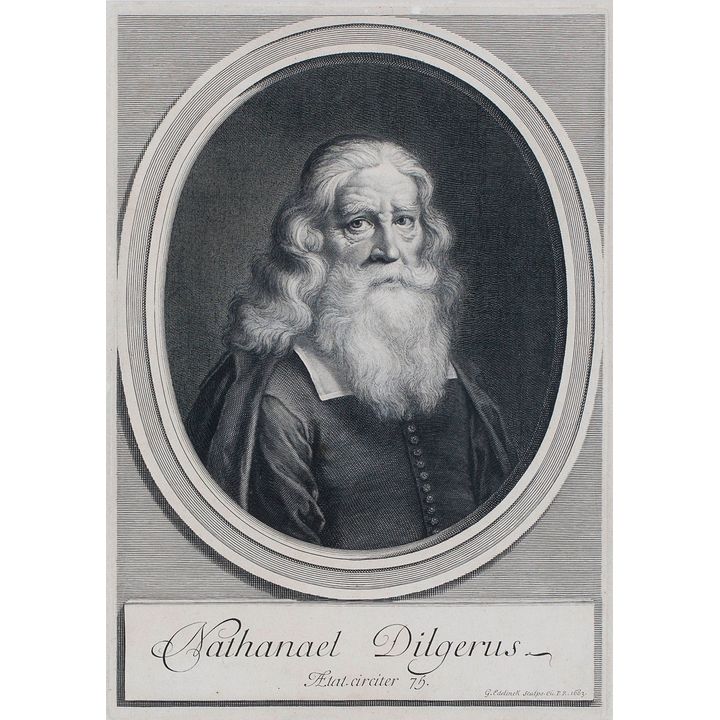 Gerard Edelinck | Nathanael Dilgerus Aetat circiter 75, 1683