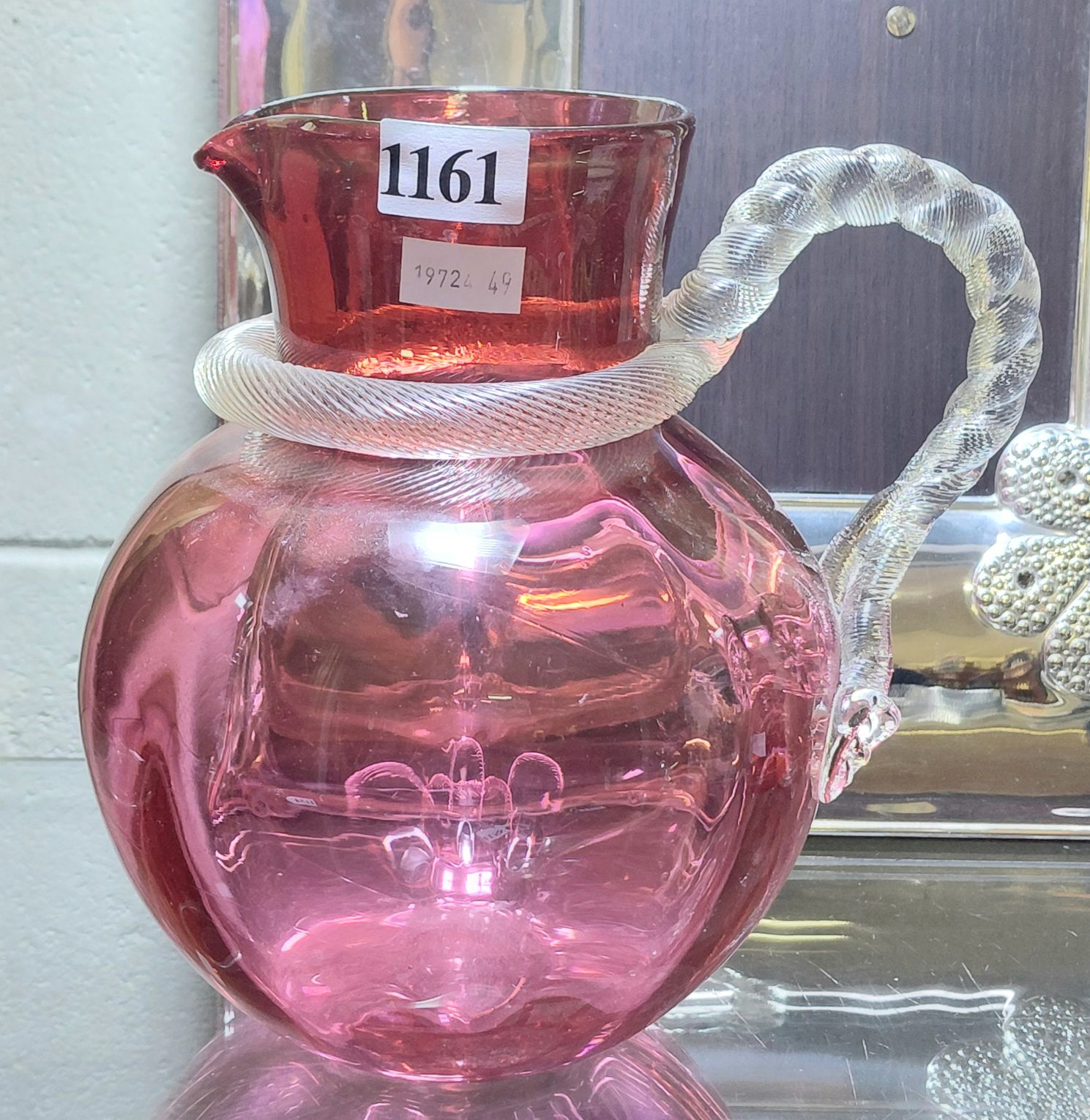Cranberry Glass Jug
