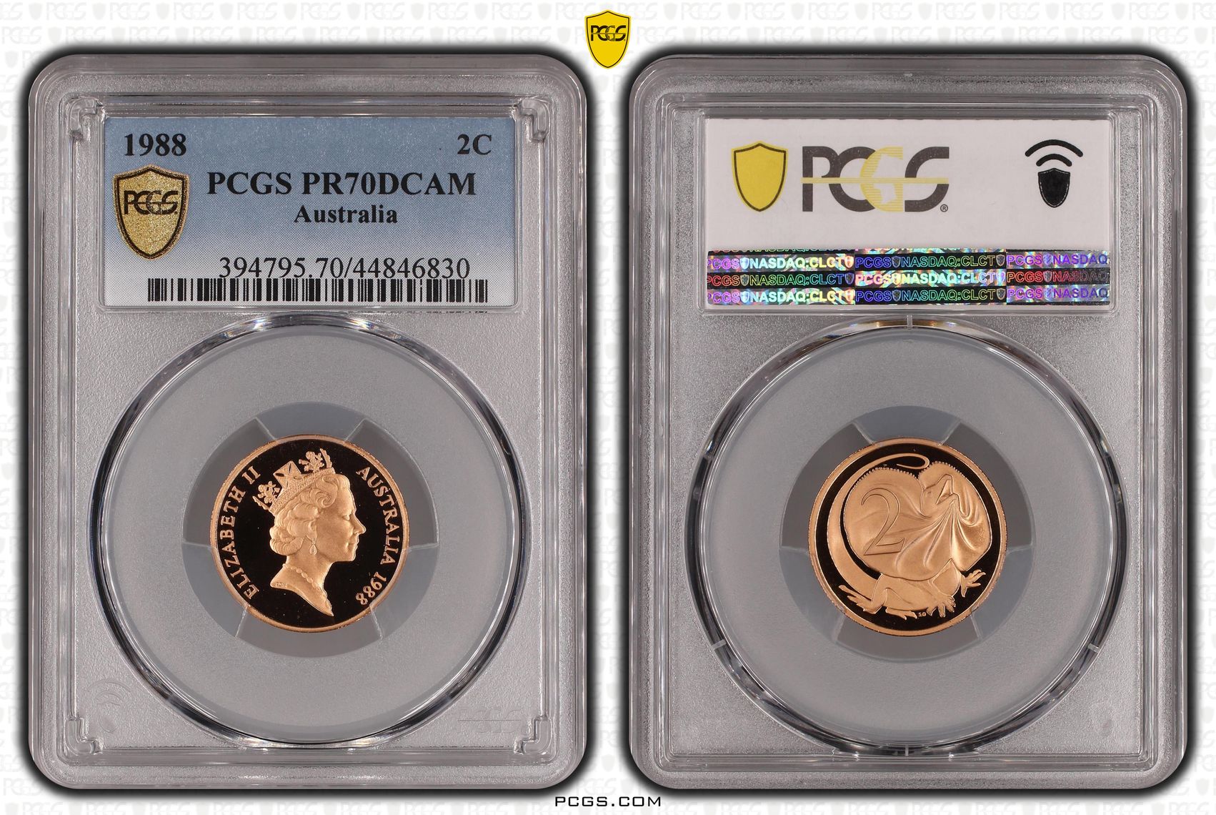 Elizabeth II, Two Cent, 1988, PCGS PR70DCAM
