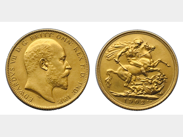 1902 EDWARD VII MATTE PROOF GOLD SOVEREIGN