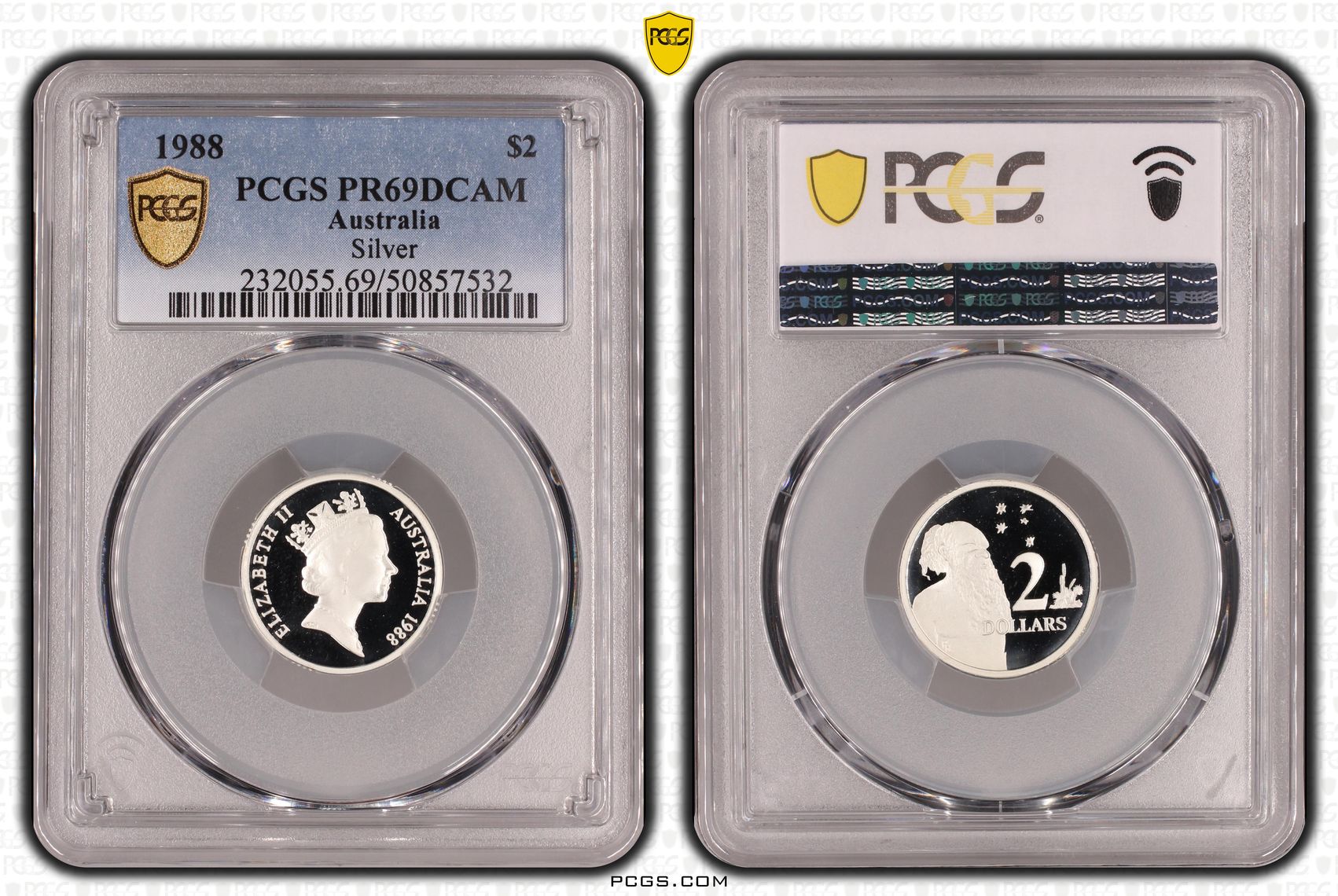 Silver , Two Dollar, 1988, PCGS PR69DCAM