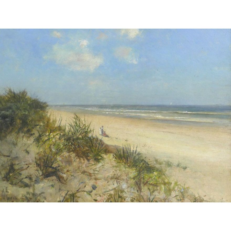 Joseph Lyman ''Beach - Daytona, Florida'' Oil