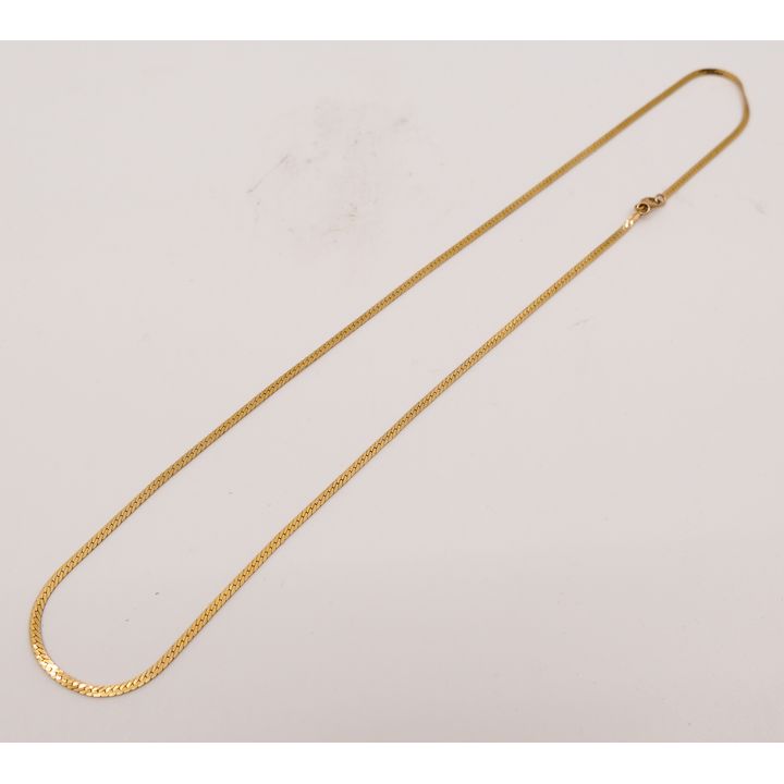 14K Flat Chain Necklace- 22''- 8.4g