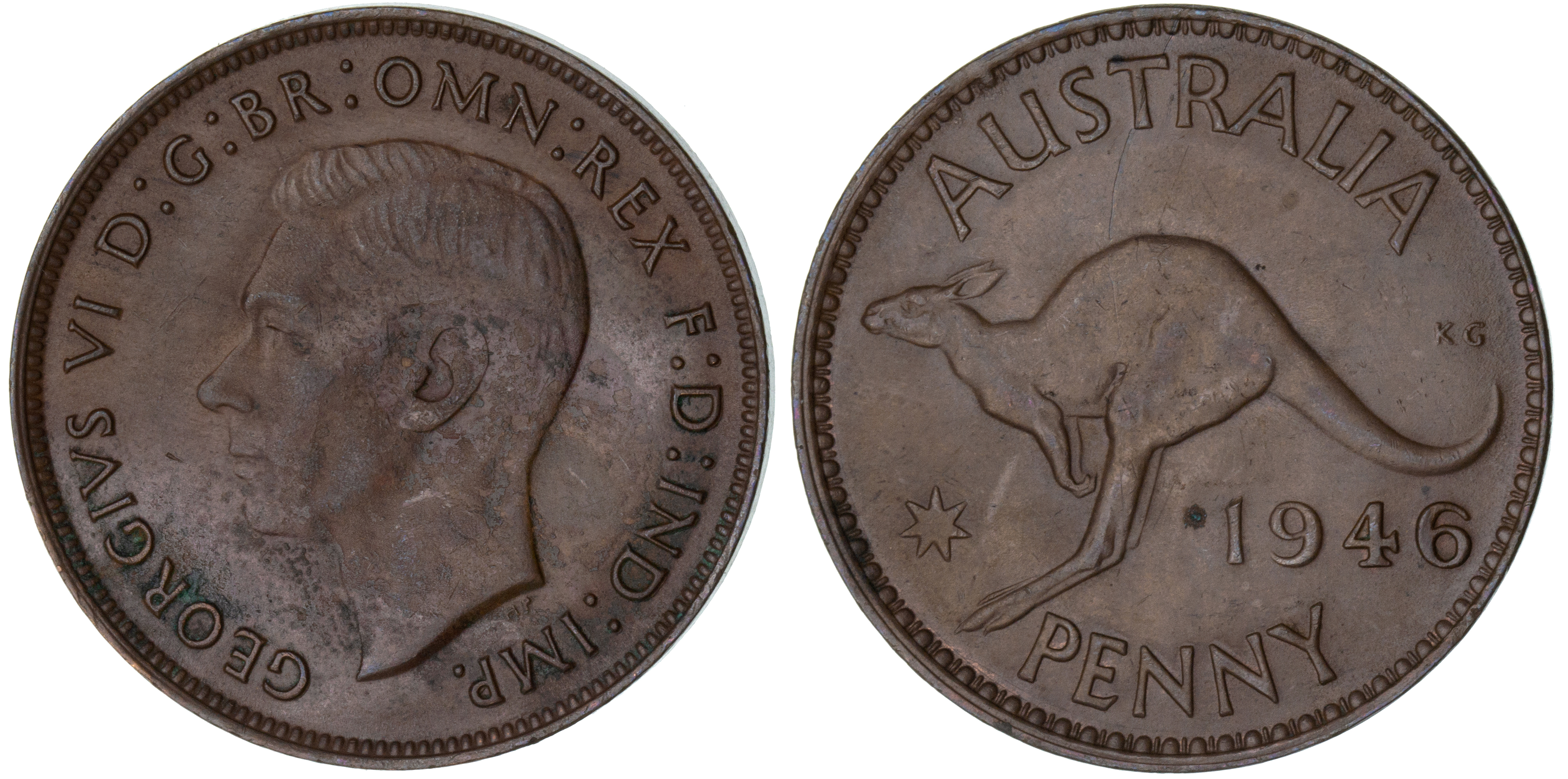George VI, Penny, 1946, aEF