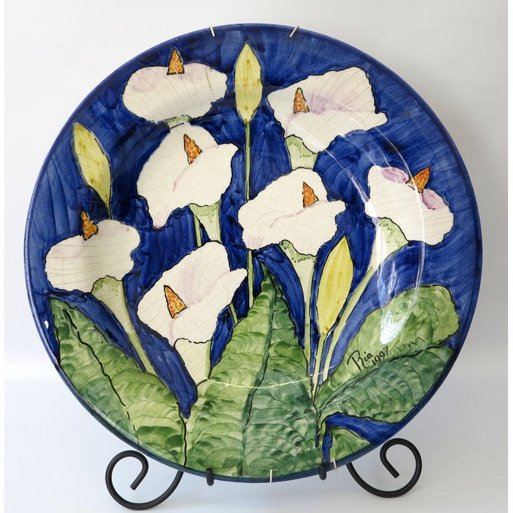 LARGE GLAZED CERAMIC CHARGER
