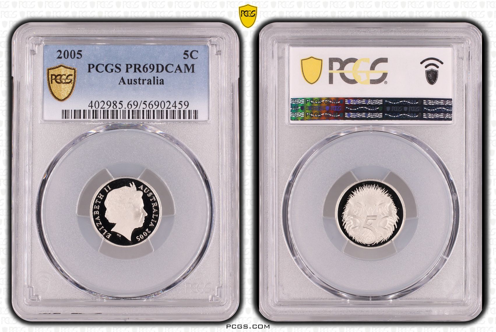 Five Cent, 2005, PCGS PR69DCAM