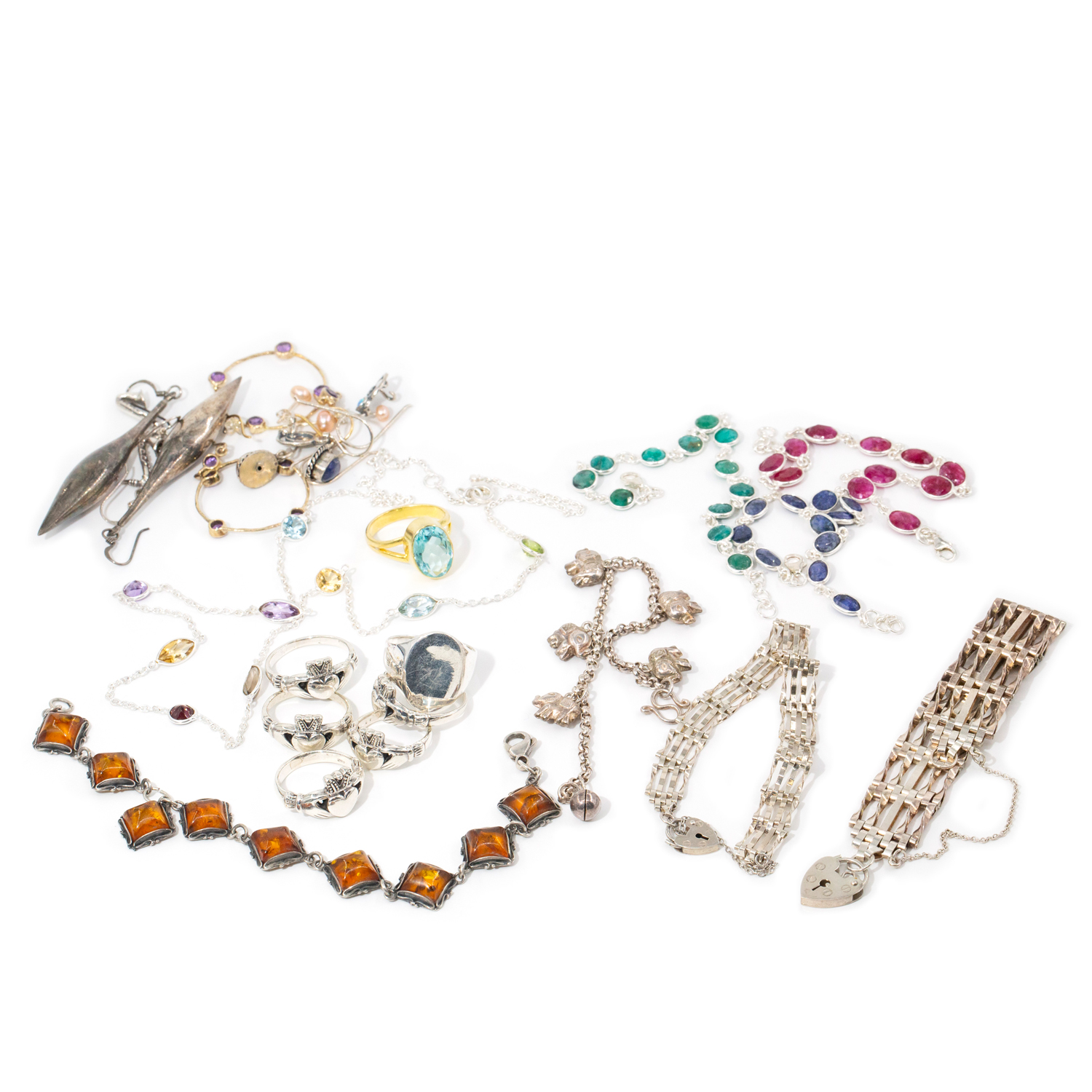 Assorted Silver Jewellery Items