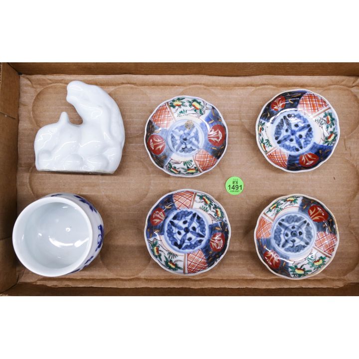 Box Japanese Imari Small Dishes Etc
