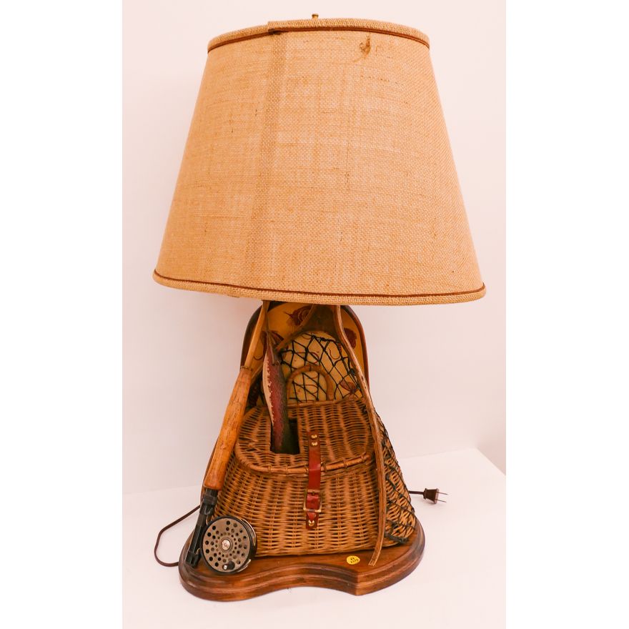Fishing Themed Figural Table Lamp- 40x13''