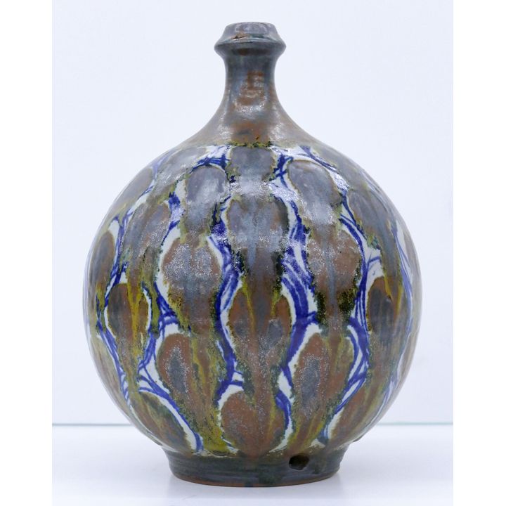 Robert Sperry Studio Pottery Drip Ball Vase 10''