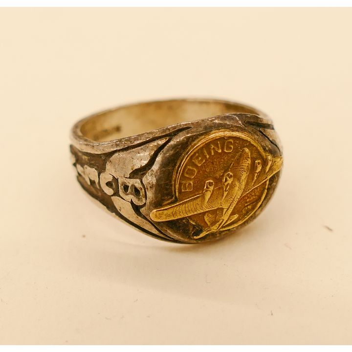 1930's Boeing Sterling Mens Ring