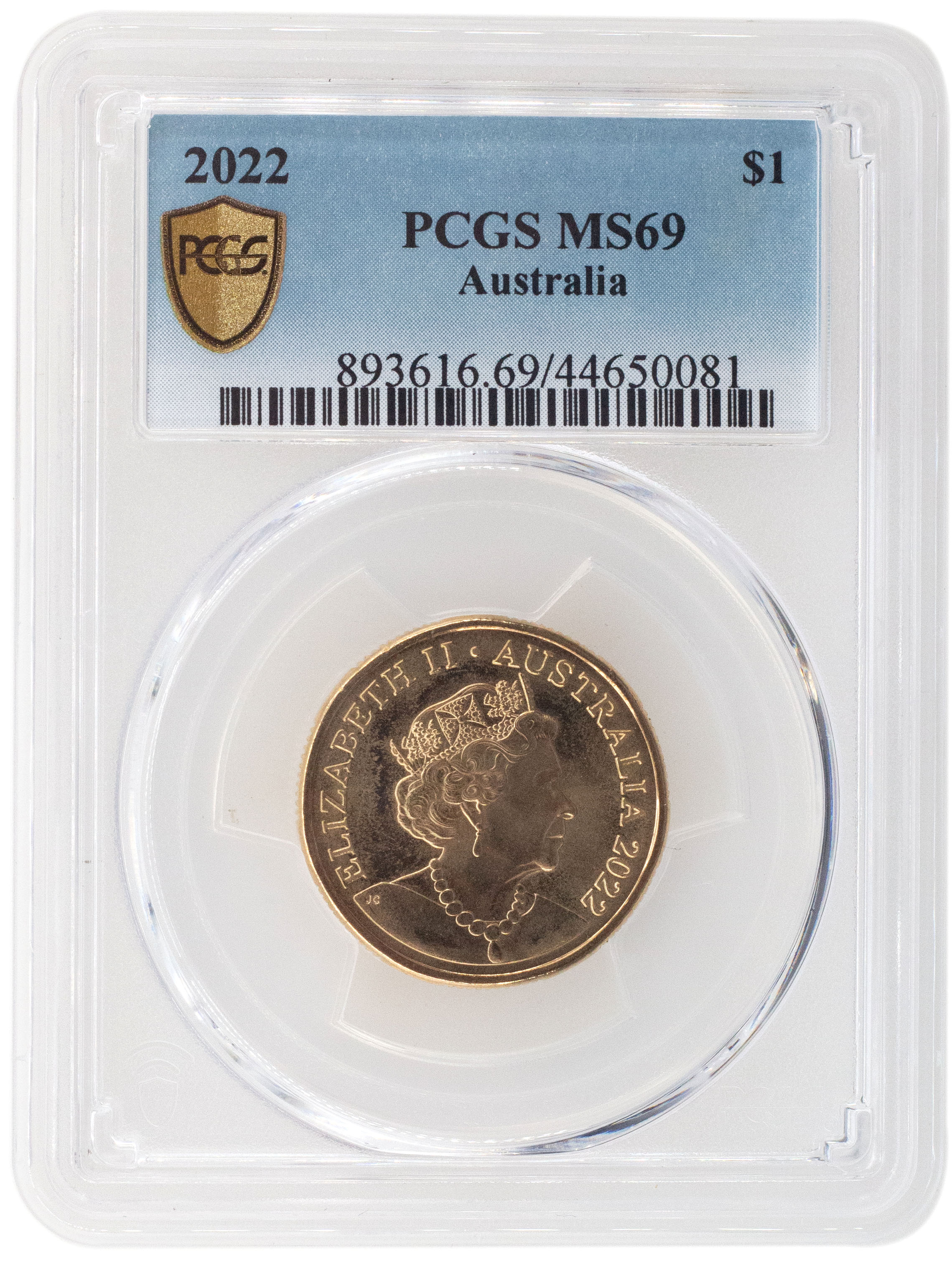 2022 Australia One Dollar, $1 PCGS - MS69 POP 6/0 -081