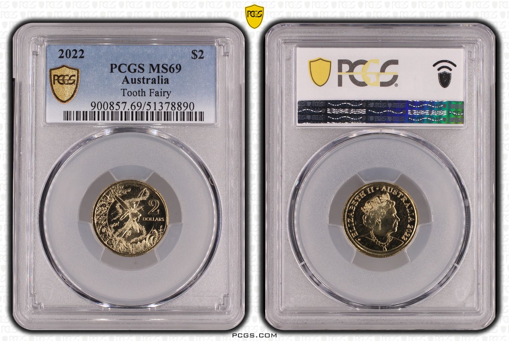 Tooth Fairy, Two Dollar, 2022, PCGS MS69
