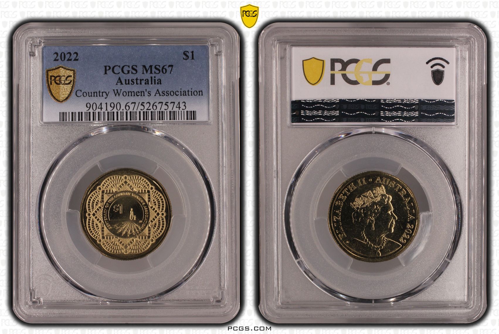 Country Women's Association, One Dollar, 2022, PCGS MS67