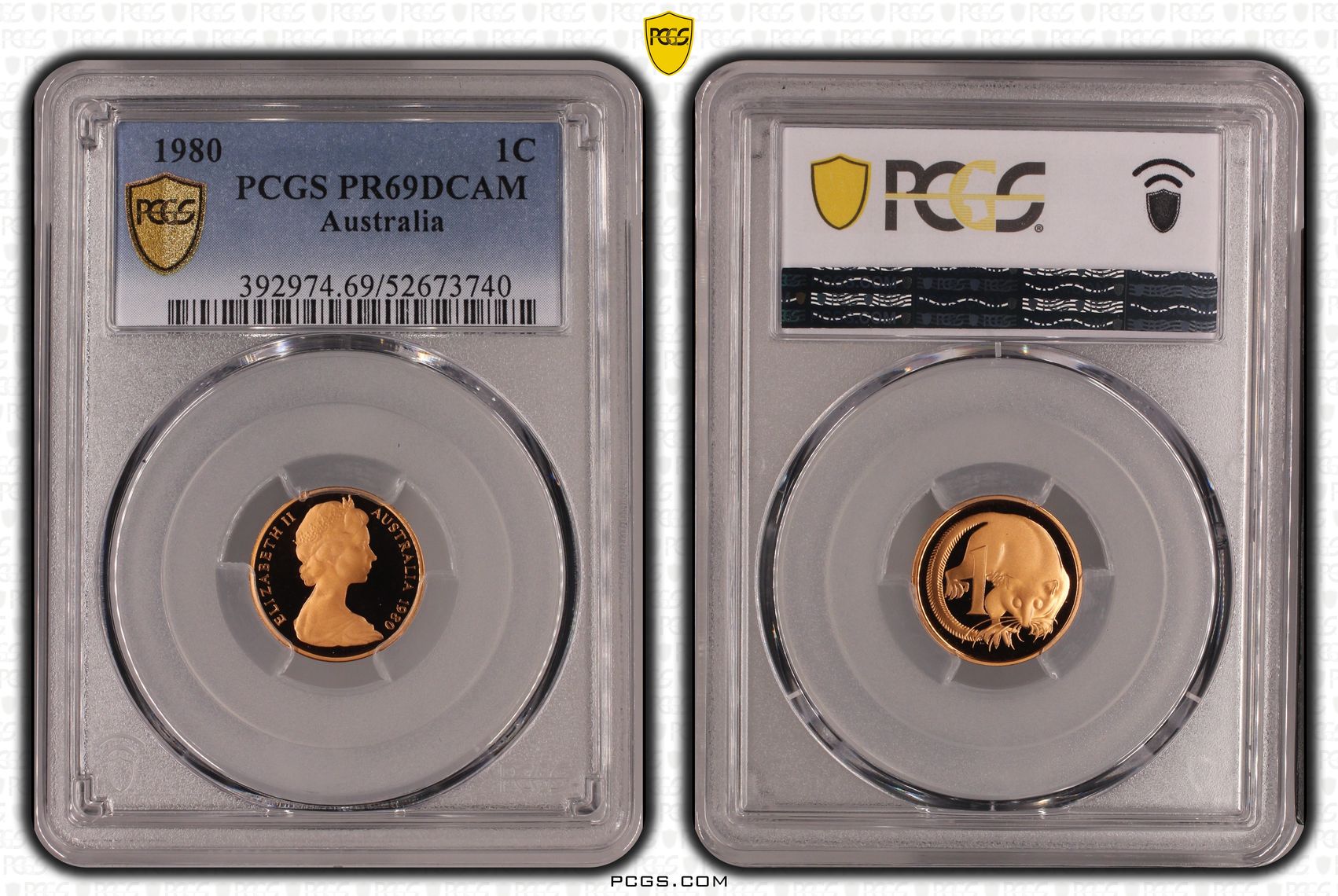 One Cent, 1980, Pcgs Pr69dcam