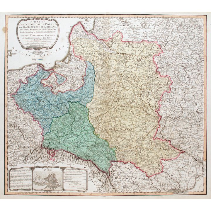 William Faden | A map of the Kingdom of Poland and Grand Dutchy of Lithuania