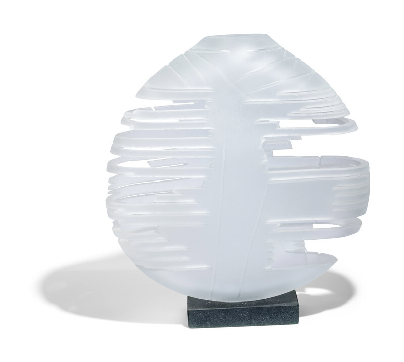 Acquaetta Williams
(American, b. 1950)
Untitled Carved Glass Sculpture, c. 1988 