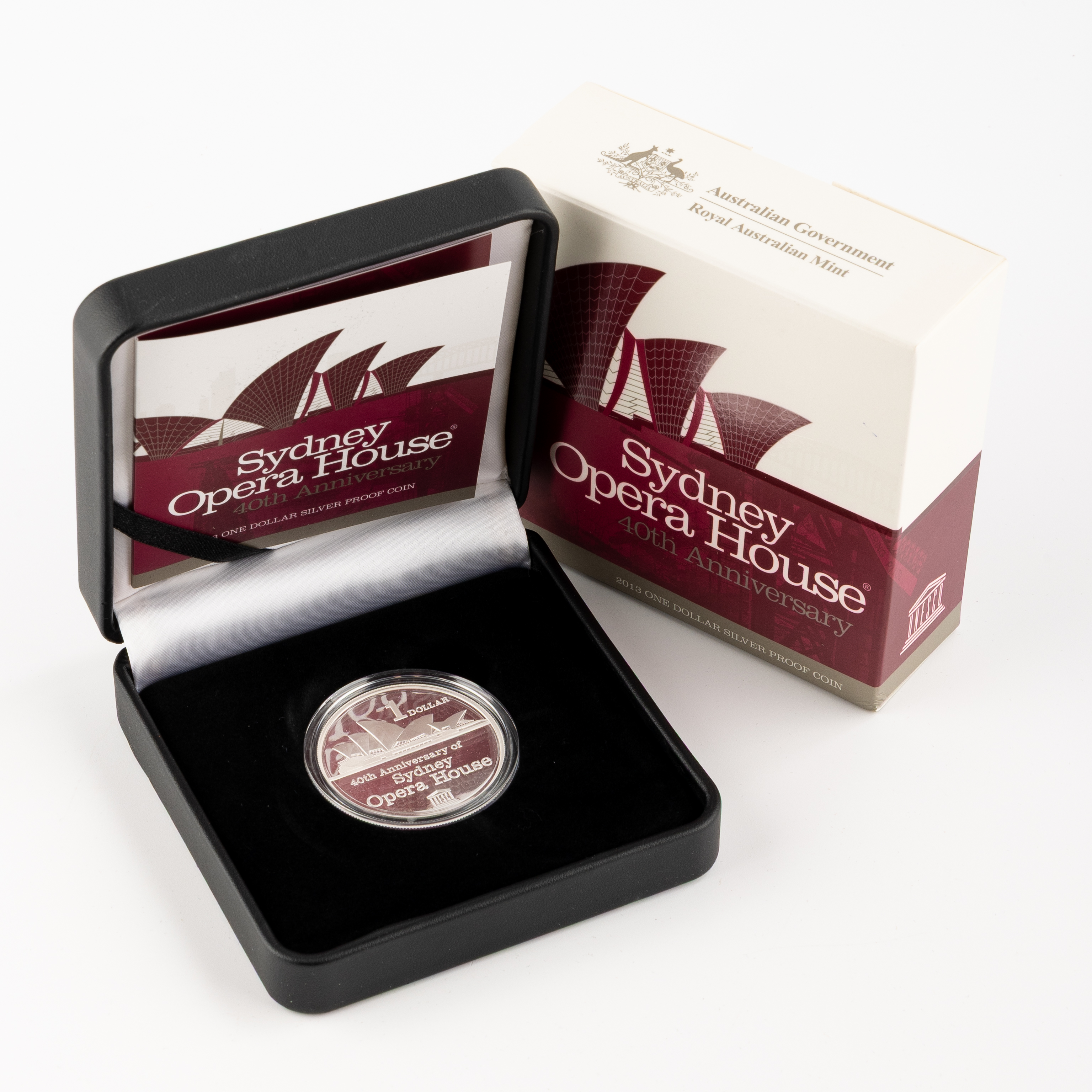 45 · Elizabeth II, Sydney Opera House - 40TH Anniversary, One Dollar, 2013,  FDC