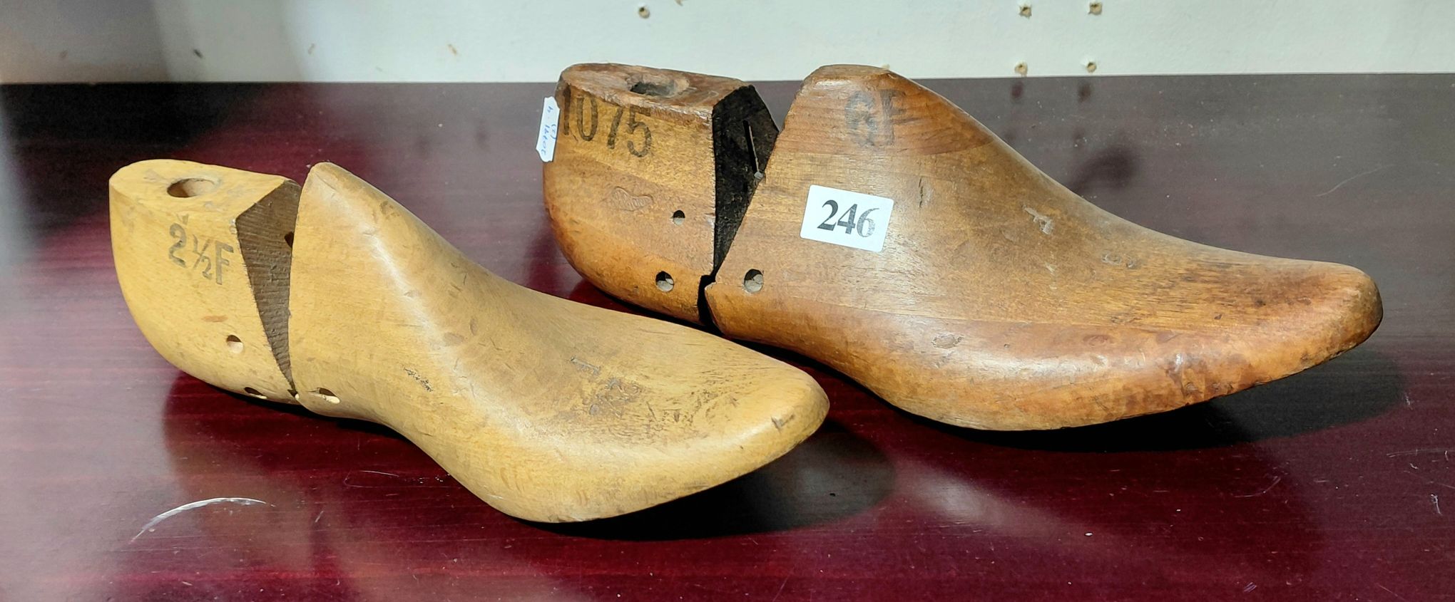 PAIR OF VINTAGE WOODEN SHOE LASTS
