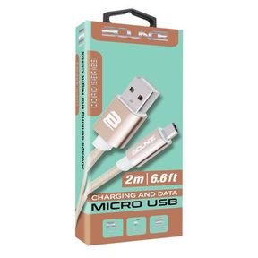 Bounce Cord Series Braided Micro USB Cable - Champagne Gold - 2m