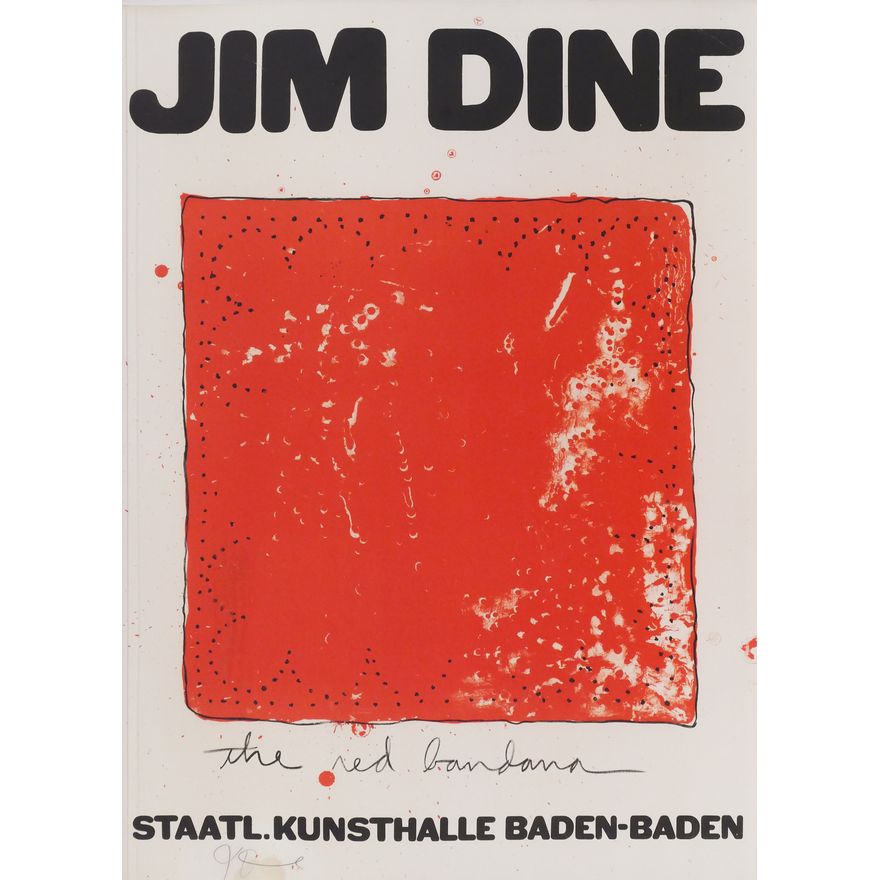 Jim Dine ''The Red Bandana'' 1971 Signed Lithograph