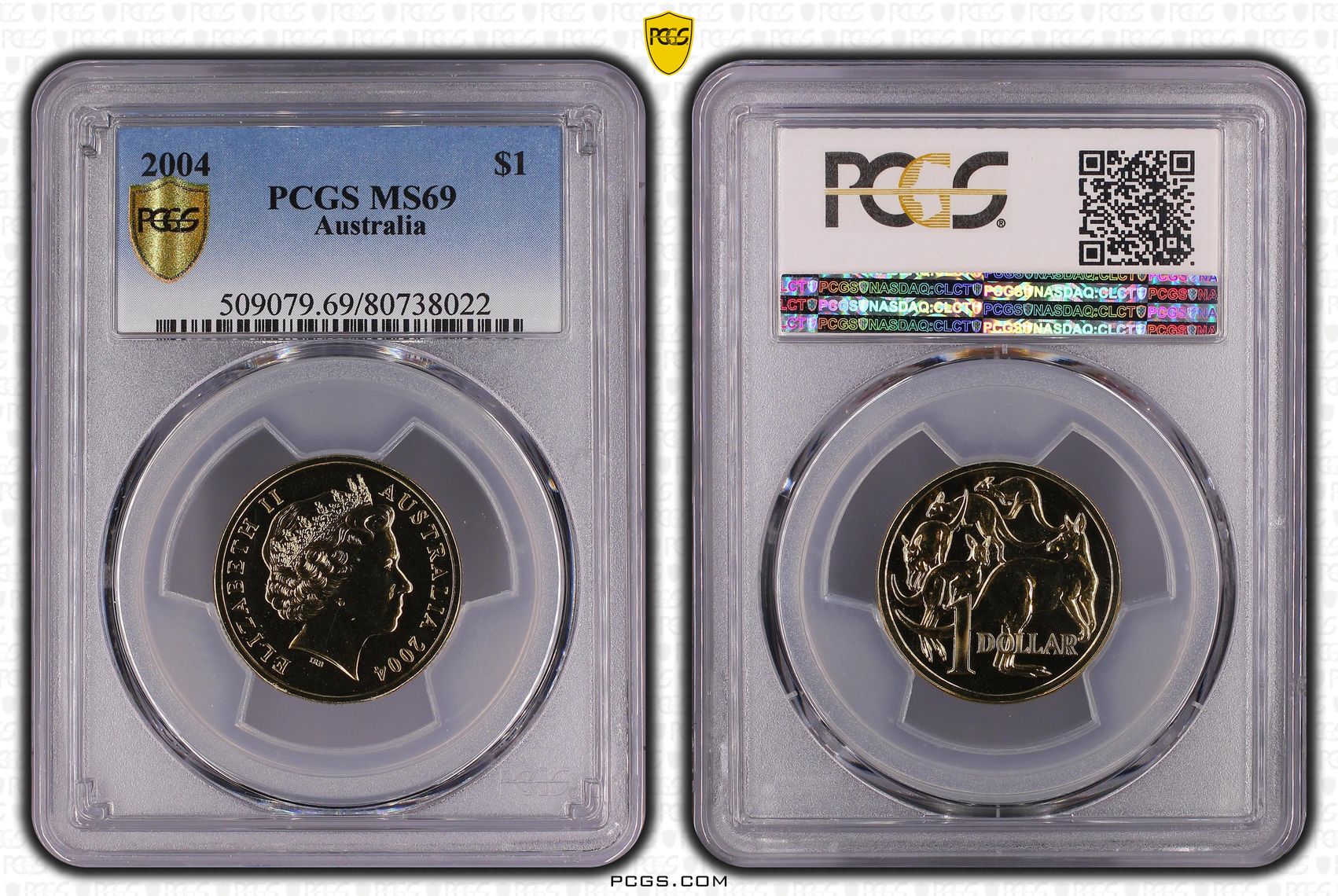One Dollar, 2004, PCGS MS69
