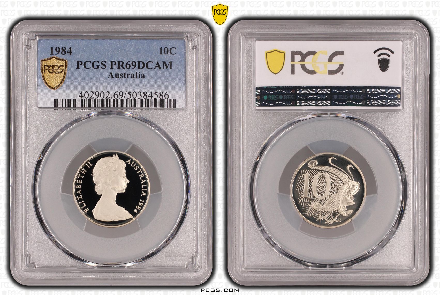 Ten Cent, 1984, Pcgs Pr69dcam