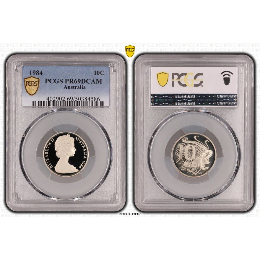 Ten Cent, 1984, PCGS PR69DCAM