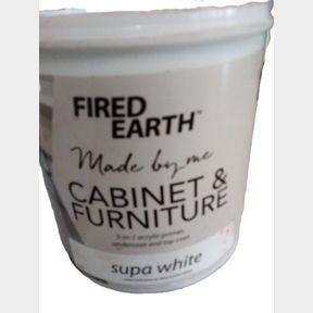 Fire Earth - Cabenet & Funiture paint - Super White 1L