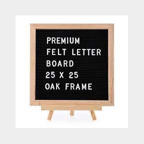Stallion Premium Black Felt Letter Board - Stallion Premium Letter Board With 340 Letters Numbers Emoji s With Easel and Cotton Storage Bag-51459/4222 B4 (S2)