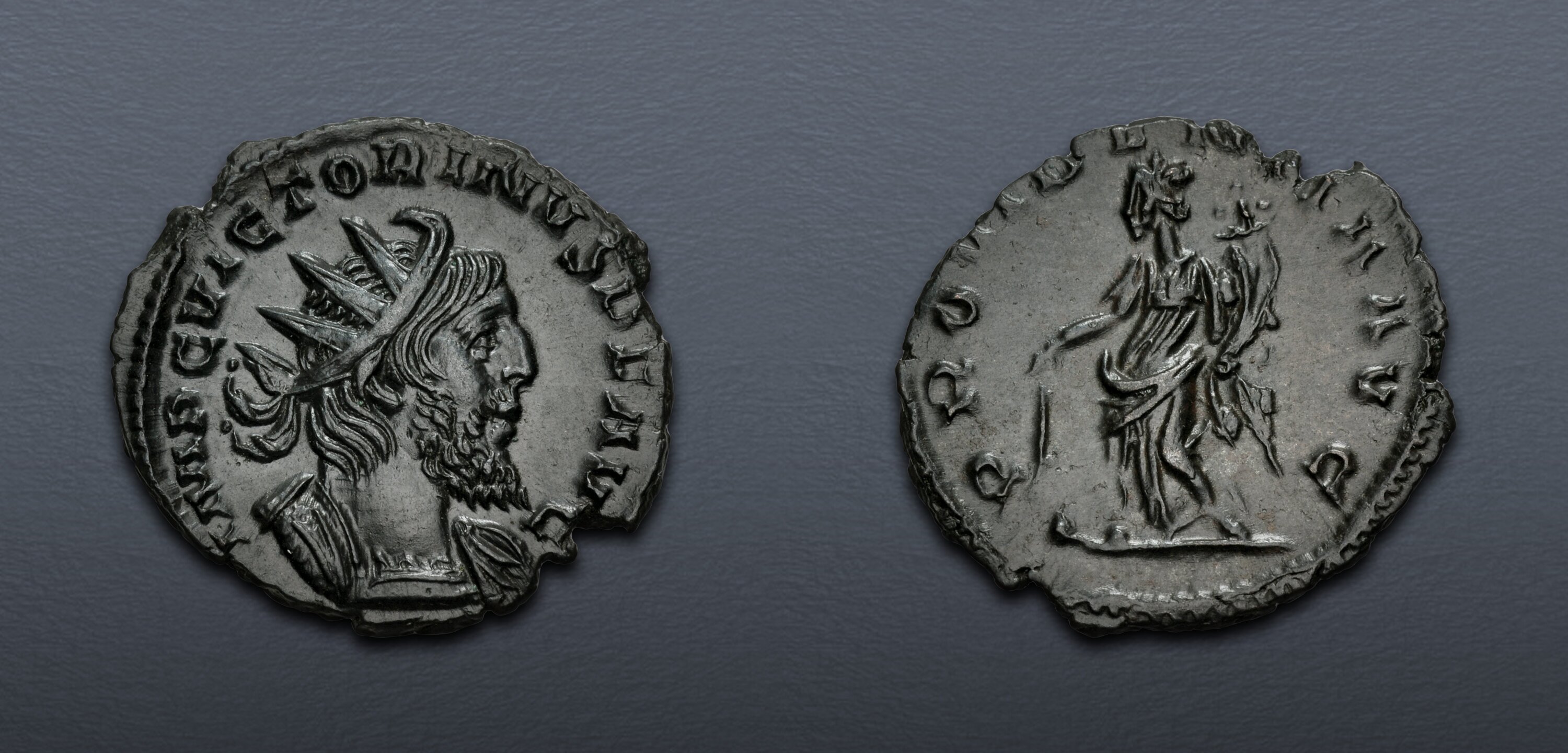 Victorinus. Romano-Gallic Emperor, AD 269-271. Antoninianus (19mm, 2.25 ...