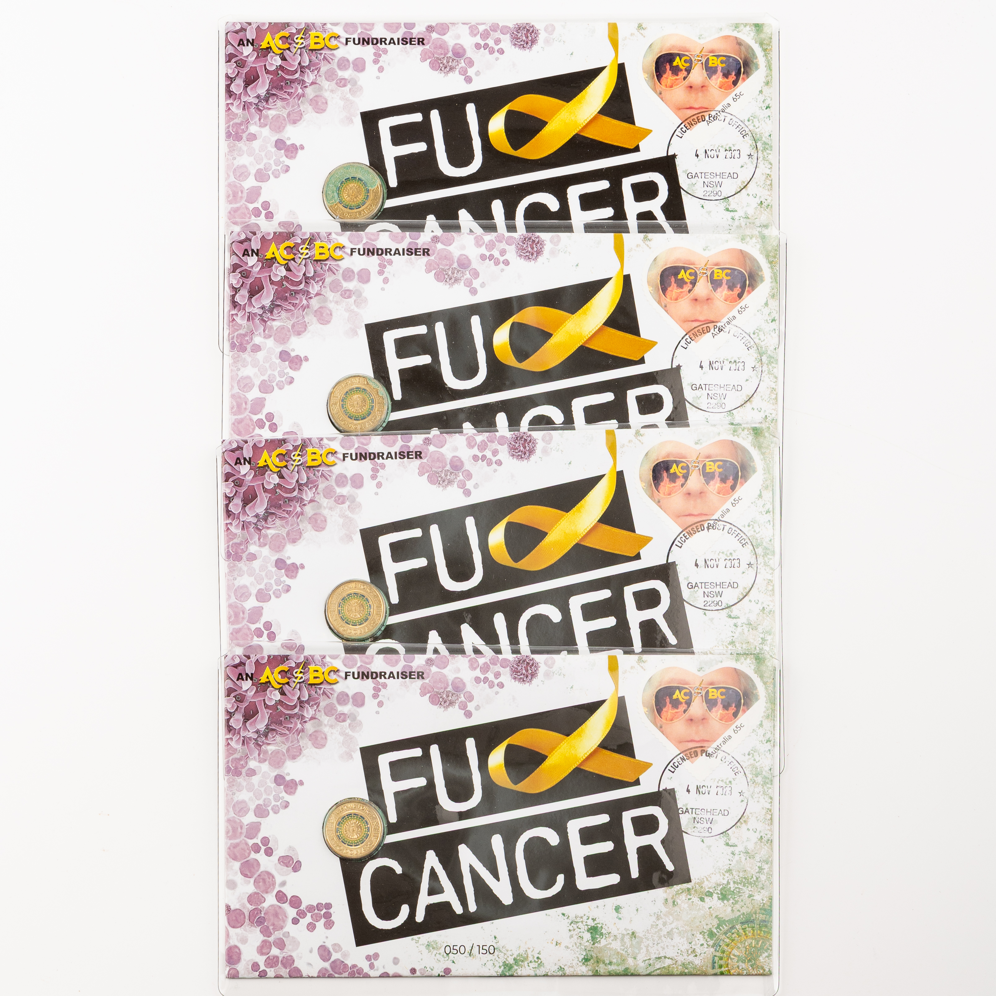 Elizabeth II, AC$BC Fundraiser - FU Cancer, Two Dollars, 2023, UNC