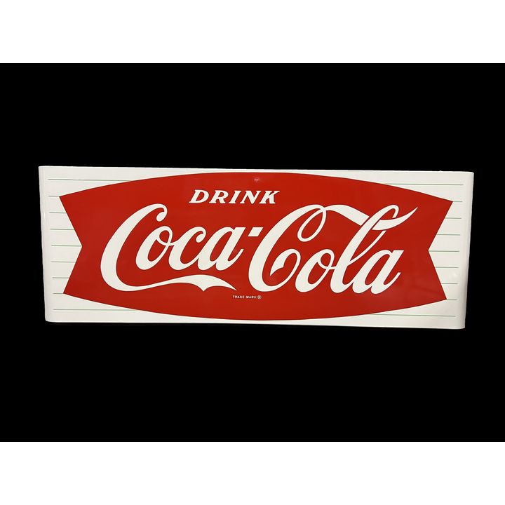 Incredible Drink Coca Cola Coke Porcelain Sled Sign