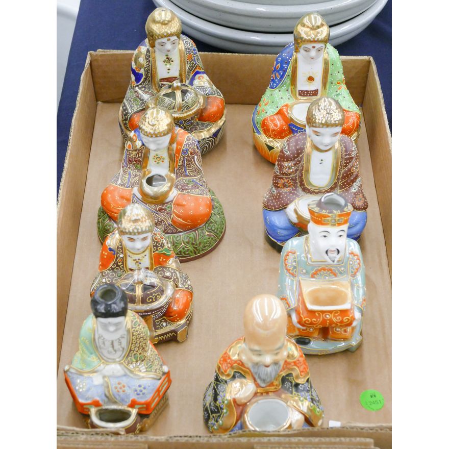 Box Japanese Buddha Kutani Incense Burners