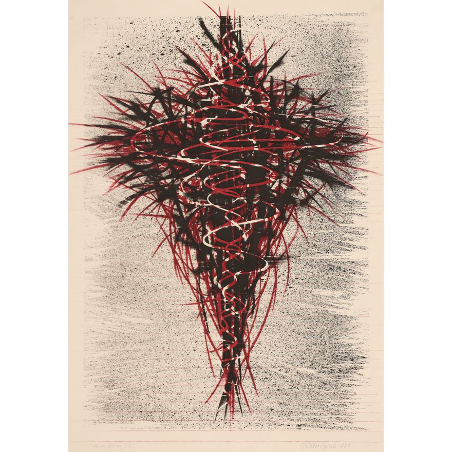 Karen Guzak ''Storm Rising'' 1987 Color Lithograph