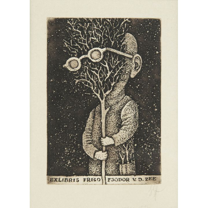 Stasys Eidrigevicius | Exlibris Frigo Fjodor v.d.ZEE