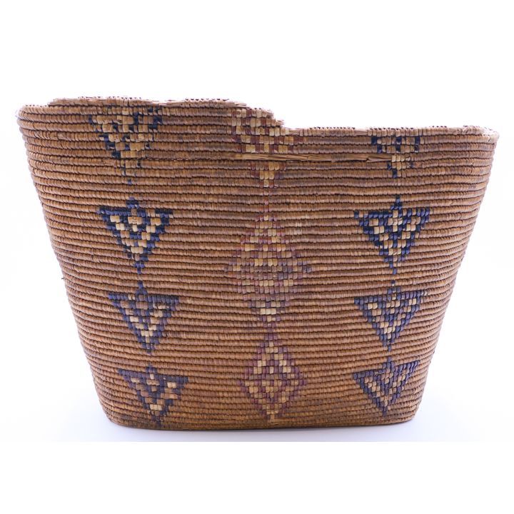 Antique Thompson River Indian Large Hard Basket