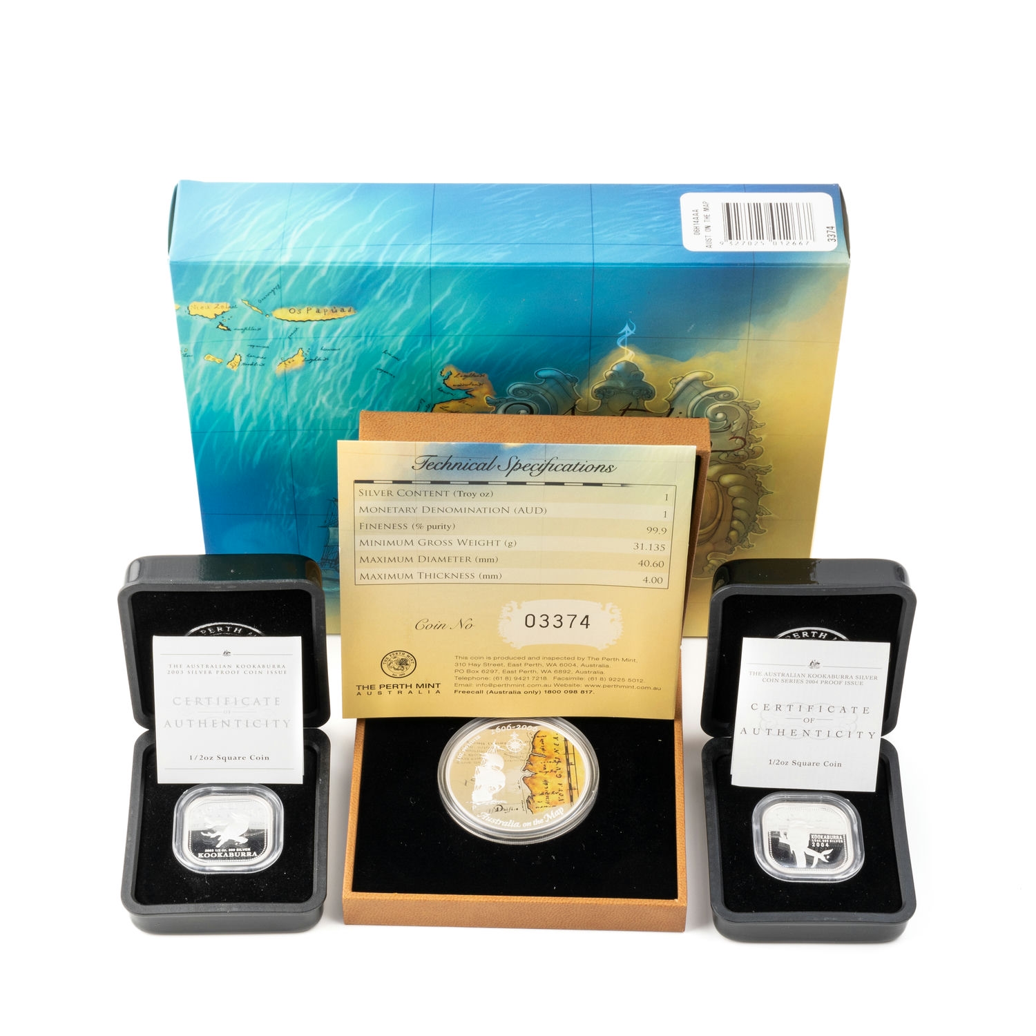 375 · Elizabeth II, Kookaburras, Fifty Cents, 2003,  FDC