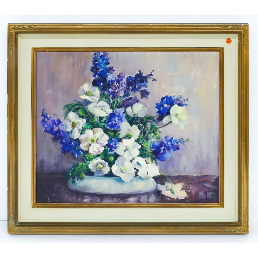 Alma Lykke (California) Floral Still Life Framed- 27x31''